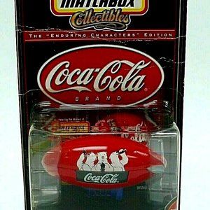 Vintage Coca-Cola Collectible 1999 Matchbox Polar Bear Blimp Sealed Box